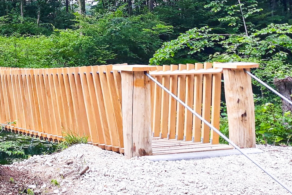 Hängebrücke erneuert von Holzbau Stigl Foto von Sabrina Gassner